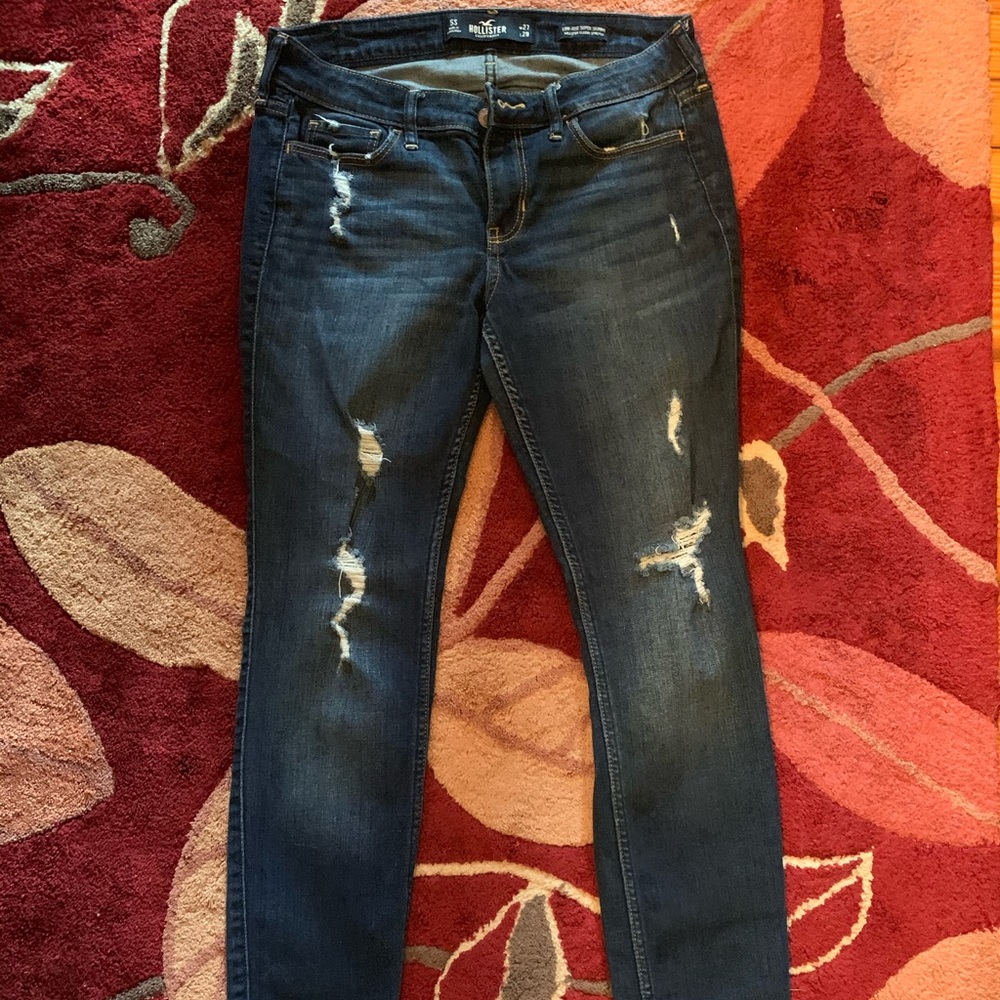 Hollister dark wash skinny jeans